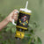 Flintshire Wales Christmas Tumbler With Handle Welsh Red-billed Chough with Daffodil - Wonder Print Shop