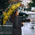 Flintshire Wales Christmas Umbrella Welsh Red-billed Chough with Daffodil - Wonder Print Shop