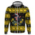Flintshire Wales Christmas Zip Hoodie Welsh Red-billed Chough with Daffodil - Wonder Print Shop