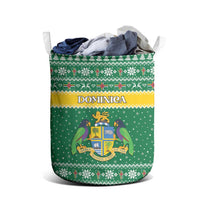 Dominica Christmas Laundry Basket Coat of Arms Style - Wonder Print Shop