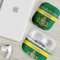 Dominica Christmas AirPods Case Coat of Arms Style - Wonder Print Shop
