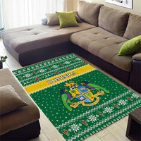 Dominica Christmas Area Rug Coat of Arms Style - Wonder Print Shop