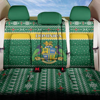 Dominica Christmas Back Car Seat Cover Coat of Arms Style - Wonder Print Shop