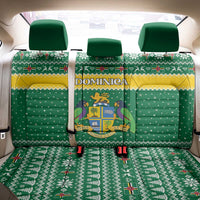 Dominica Christmas Back Car Seat Cover Coat of Arms Style - Wonder Print Shop