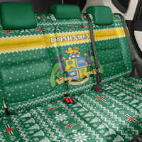 Dominica Christmas Back Car Seat Cover Coat of Arms Style - Wonder Print Shop