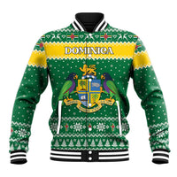 Personalized Dominica Christmas Baseball Jacket Coat of Arms Style - Wonder Print Shop