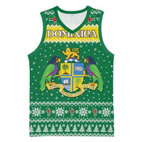 Personalized Dominica Christmas Basketball Jersey Coat of Arms Style - Wonder Print Shop