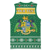 Personalized Dominica Christmas Basketball Jersey Coat of Arms Style - Wonder Print Shop