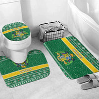 Dominica Christmas Bathroom Set Coat of Arms Style - Wonder Print Shop