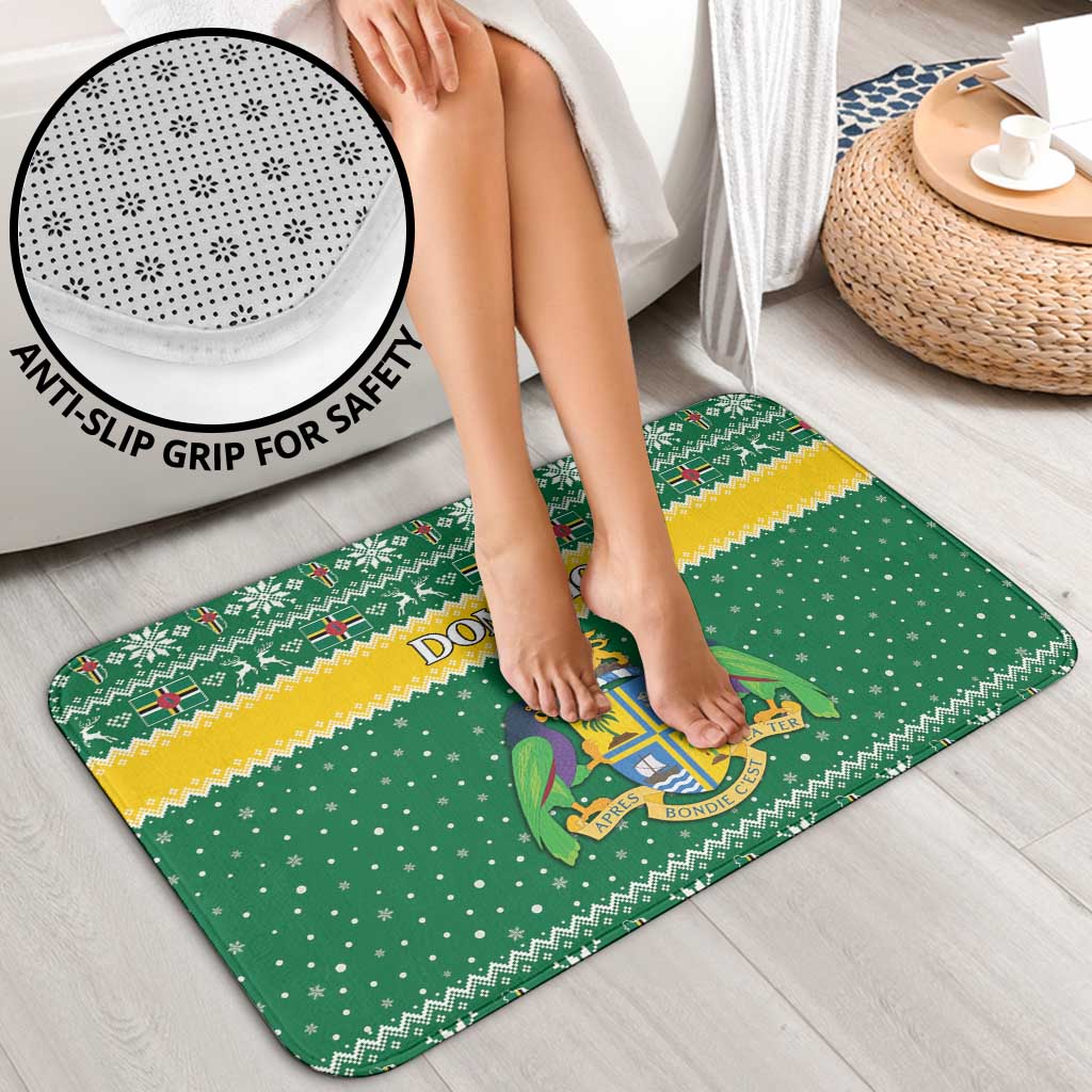 Dominica Christmas Bathroom Set Coat of Arms Style - Wonder Print Shop