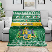 Dominica Christmas Blanket Coat of Arms Style - Wonder Print Shop