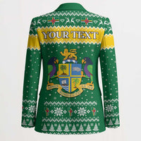 Personalized Dominica Christmas Blazer Coat of Arms Style - Wonder Print Shop