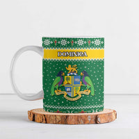 Personalized Dominica Christmas Ceramic Mug Coat of Arms Style - Wonder Print Shop