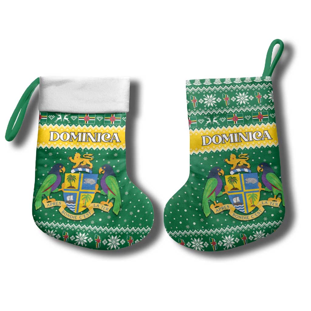 Dominica Christmas Stocking Coat of Arms Style - Wonder Print Shop