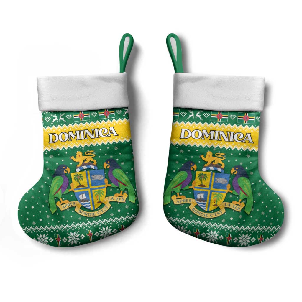Dominica Christmas Stocking Coat of Arms Style - Wonder Print Shop