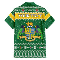 Personalized Dominica Christmas Family Matching Off Shoulder Short Dress and Hawaiian Shirt Coat of Arms Style - Wonder Print Shop
