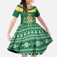 Personalized Dominica Christmas Family Matching Puletasi and Hawaiian Shirt Coat of Arms Style - Wonder Print Shop