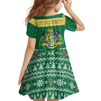 Personalized Dominica Christmas Family Matching Puletasi and Hawaiian Shirt Coat of Arms Style - Wonder Print Shop
