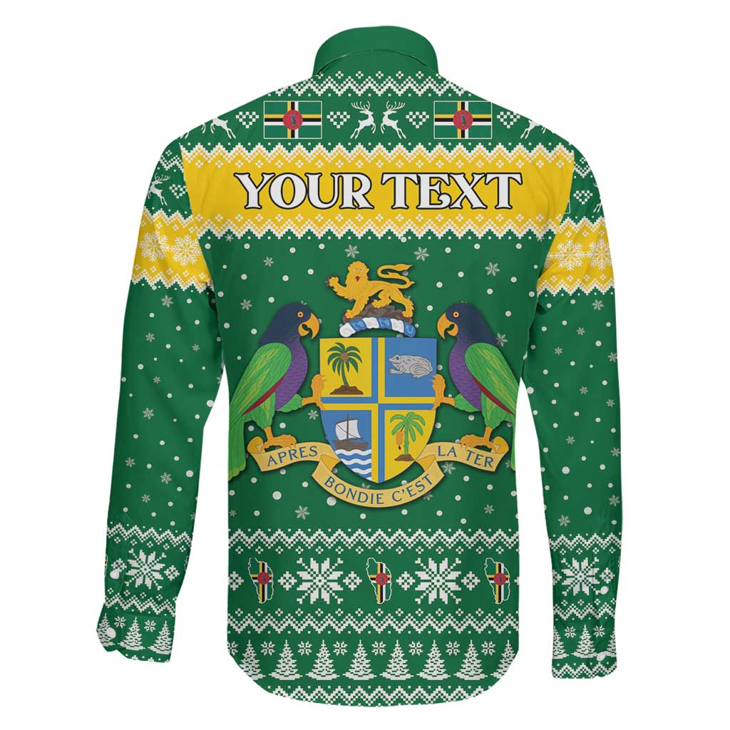 Personalized Dominica Christmas Family Matching Puletasi and Hawaiian Shirt Coat of Arms Style - Wonder Print Shop