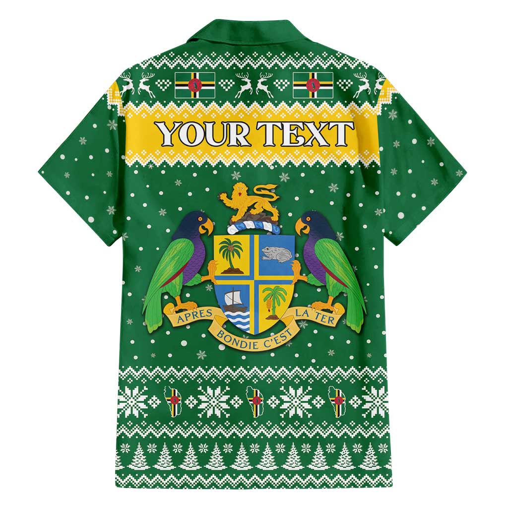 Personalized Dominica Christmas Family Matching Summer Maxi Dress and Hawaiian Shirt Coat of Arms Style - Wonder Print Shop