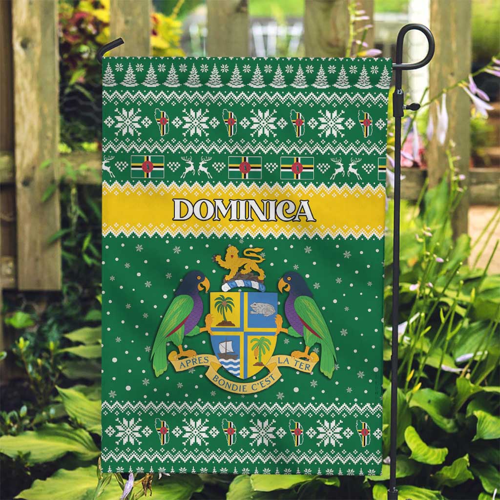 Dominica Christmas Garden Flag Coat of Arms Style - Wonder Print Shop