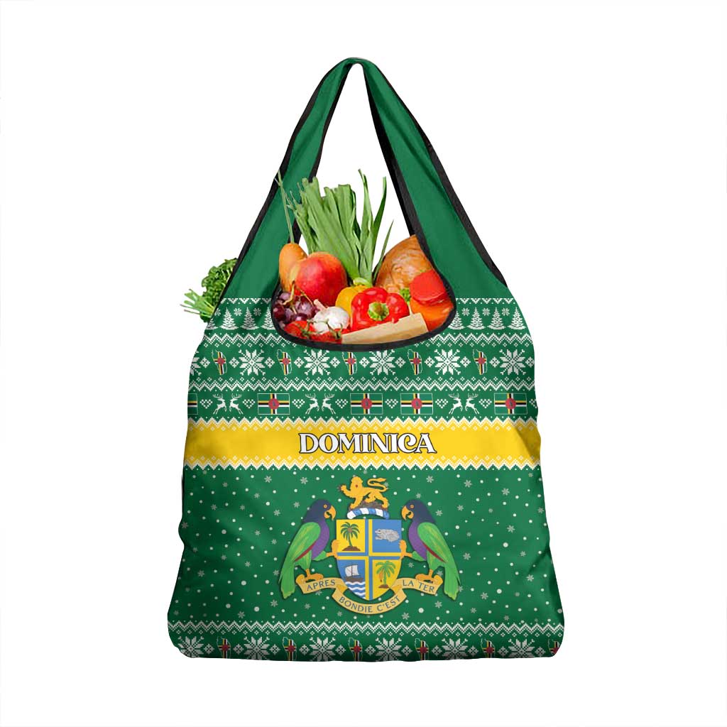 Dominica Christmas Grocery Bag Coat of Arms Style - Wonder Print Shop
