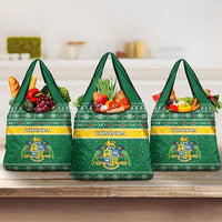 Dominica Christmas Grocery Bag Coat of Arms Style - Wonder Print Shop