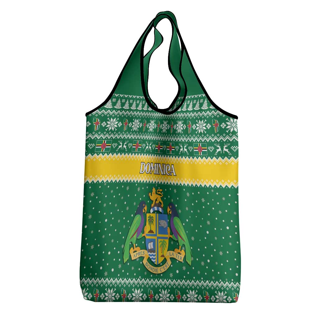 Dominica Christmas Grocery Bag Coat of Arms Style - Wonder Print Shop