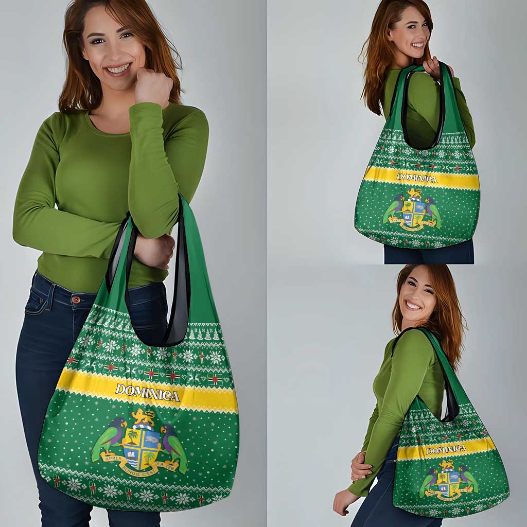 Dominica Christmas Grocery Bag Coat of Arms Style - Wonder Print Shop