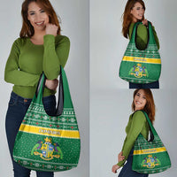 Dominica Christmas Grocery Bag Coat of Arms Style - Wonder Print Shop