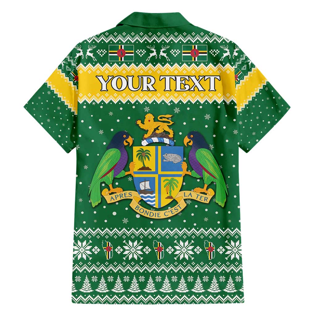 Personalized Dominica Christmas Hawaiian Shirt Coat of Arms Style - Wonder Print Shop