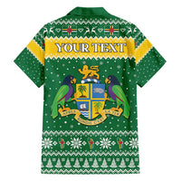 Personalized Dominica Christmas Hawaiian Shirt Coat of Arms Style - Wonder Print Shop
