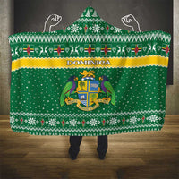 Dominica Christmas Hooded Blanket Coat of Arms Style - Wonder Print Shop