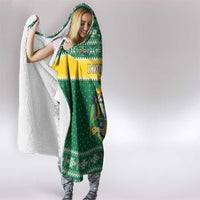 Dominica Christmas Hooded Blanket Coat of Arms Style - Wonder Print Shop