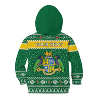 Personalized Dominica Christmas Kid Hoodie Coat of Arms Style - Wonder Print Shop