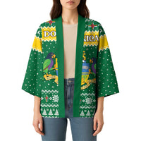 Personalized Dominica Christmas Kimono Coat of Arms Style - Wonder Print Shop