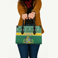 Dominica Christmas Leather Bag Coat of Arms Style - Wonder Print Shop