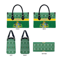 Dominica Christmas Leather Bag Coat of Arms Style - Wonder Print Shop