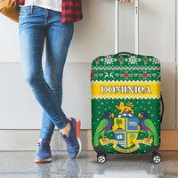 Dominica Christmas Luggage Cover Coat of Arms Style - Wonder Print Shop