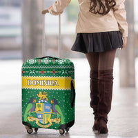 Dominica Christmas Luggage Cover Coat of Arms Style - Wonder Print Shop