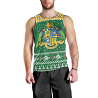 Personalized Dominica Christmas Men Tank Top Coat of Arms Style - Wonder Print Shop