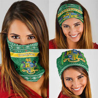 Dominica Christmas Neck Gaiter Coat of Arms Style - Wonder Print Shop