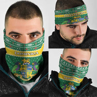 Dominica Christmas Neck Gaiter Coat of Arms Style - Wonder Print Shop