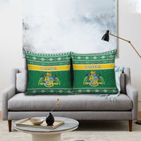 Dominica Christmas Pillow Cover Coat of Arms Style - Wonder Print Shop