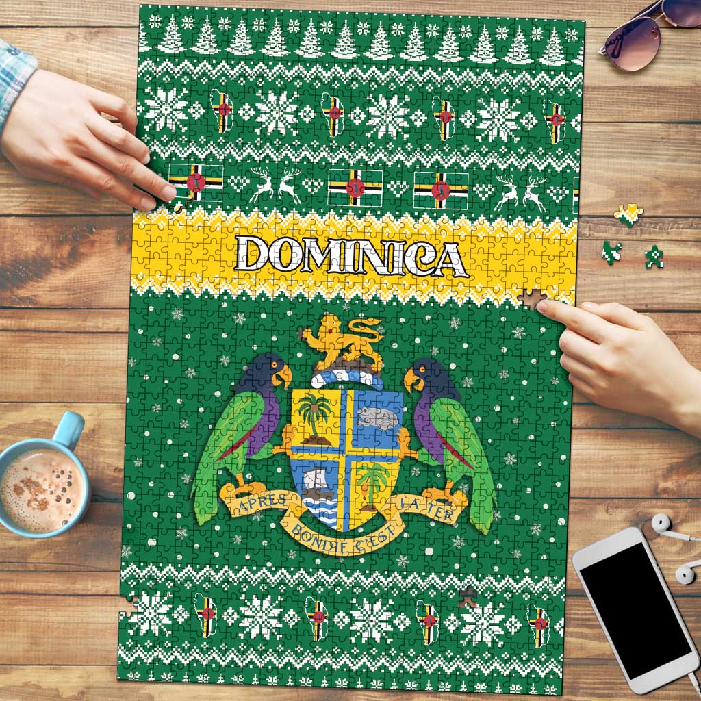 Dominica Christmas Puzzle Coat of Arms Style - Wonder Print Shop