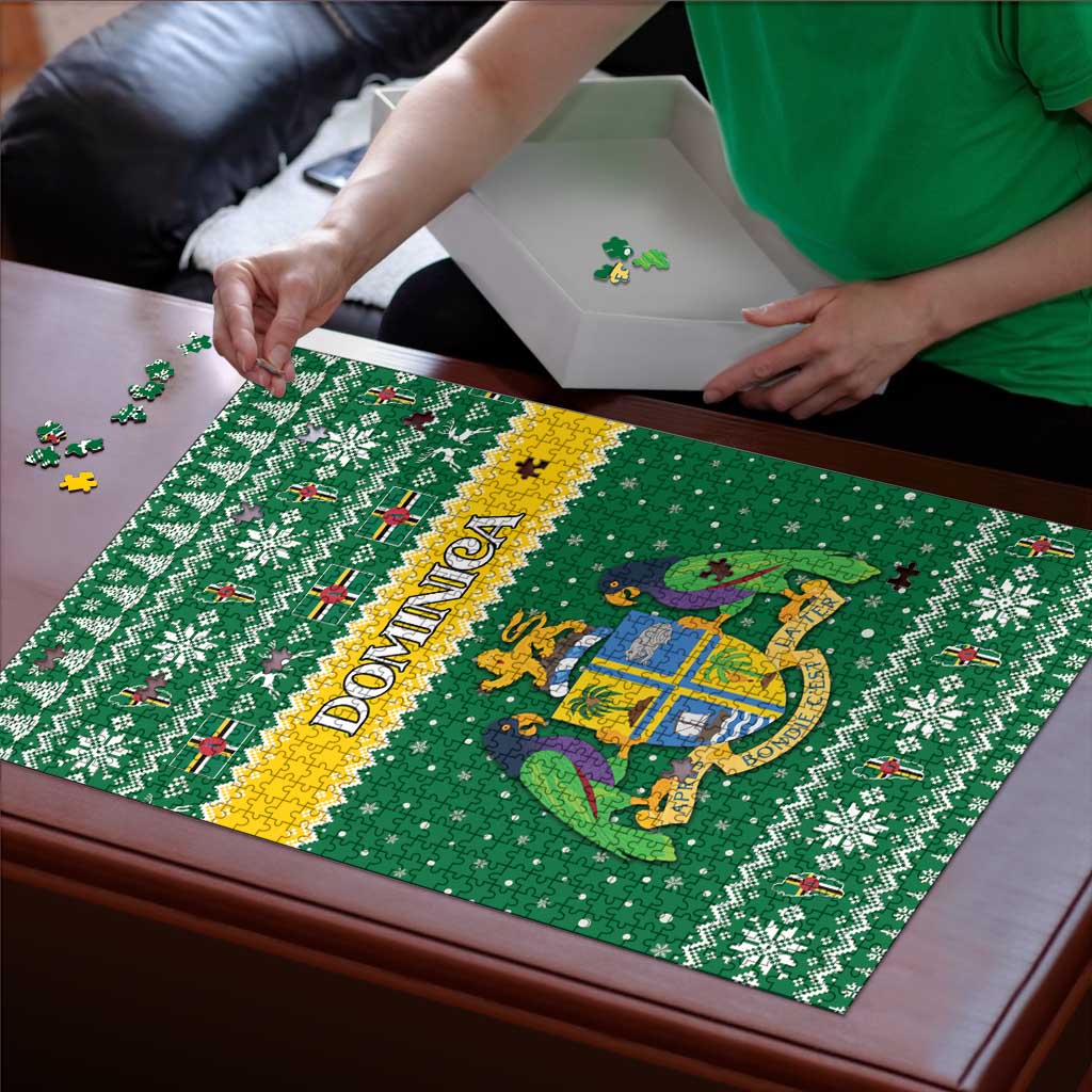 Dominica Christmas Puzzle Coat of Arms Style - Wonder Print Shop