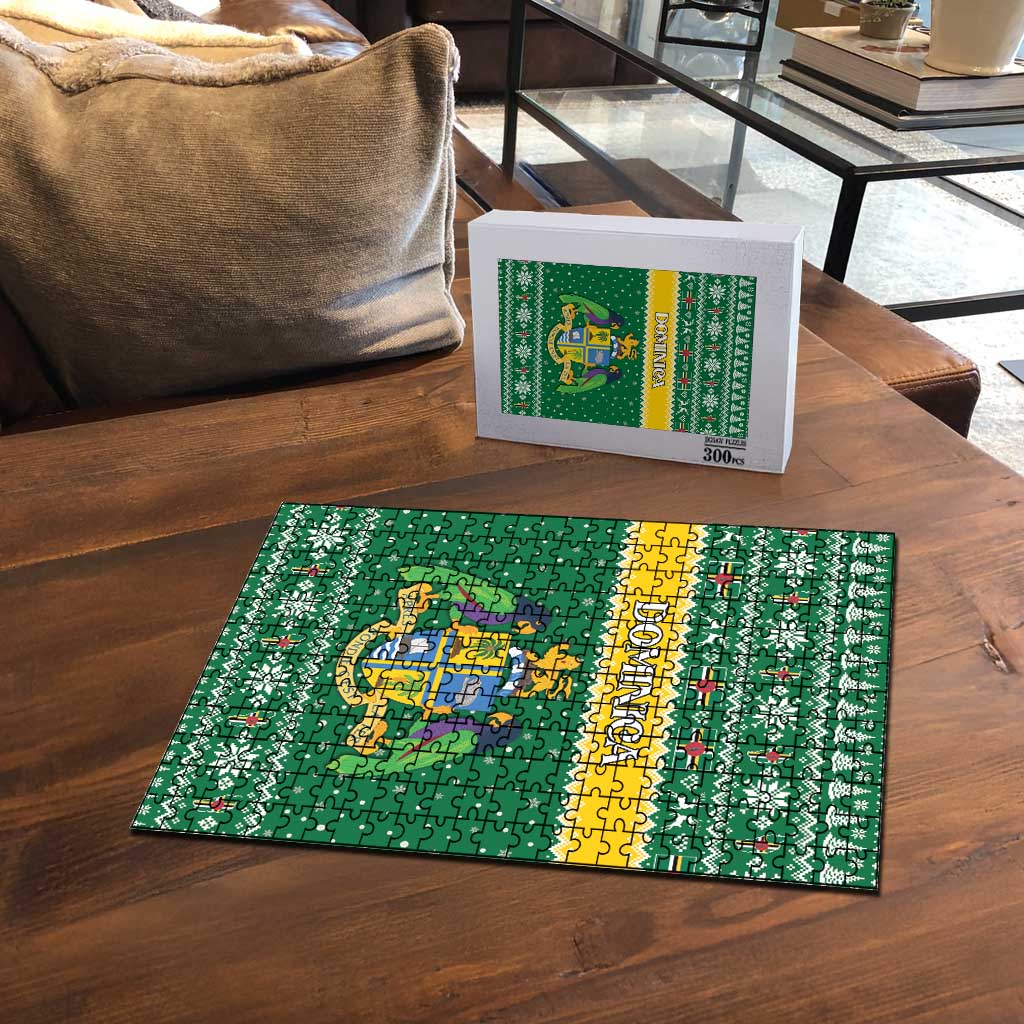 Dominica Christmas Puzzle Coat of Arms Style - Wonder Print Shop