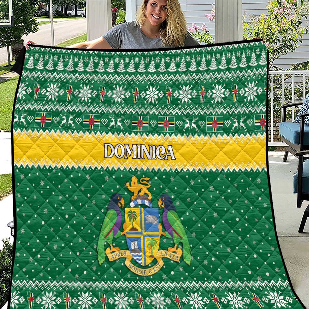 Dominica Christmas Quilt Coat of Arms Style - Wonder Print Shop