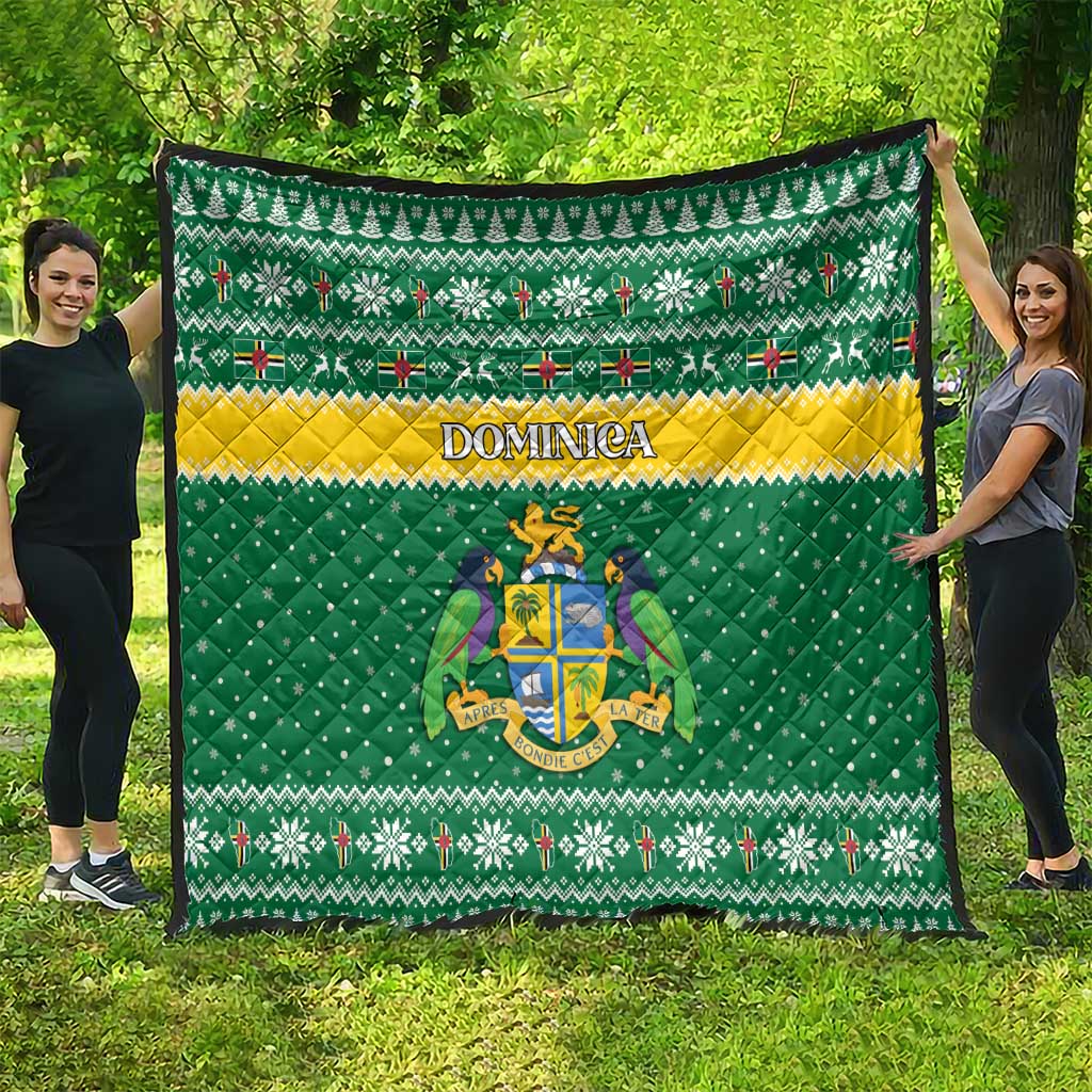 Dominica Christmas Quilt Coat of Arms Style - Wonder Print Shop