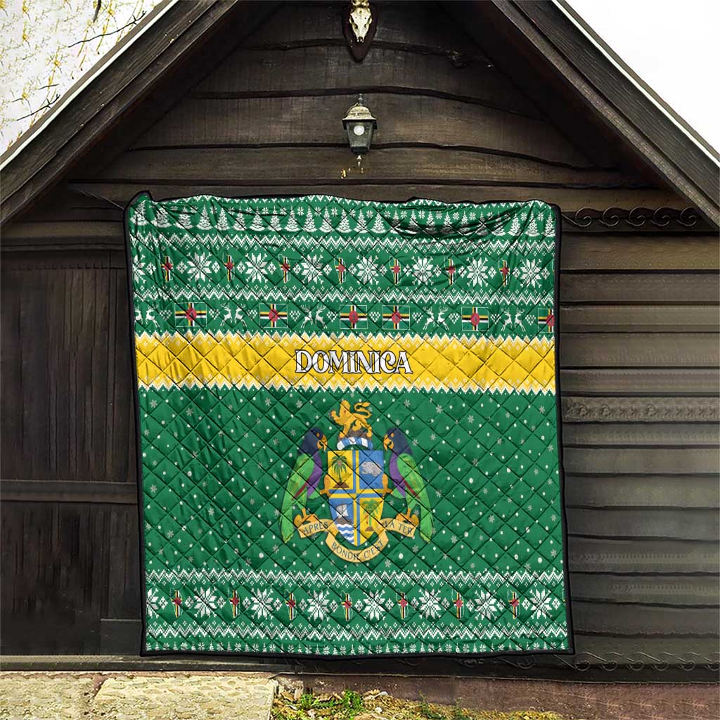 Dominica Christmas Quilt Coat of Arms Style - Wonder Print Shop